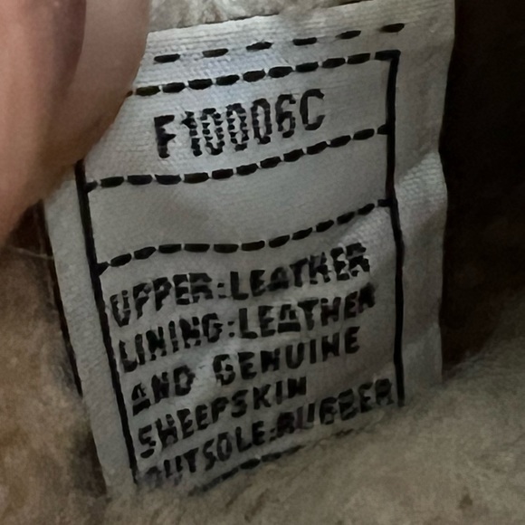 Ugg Australia Kalie Womens Brown Leather Sheepskin Clogs Sz US 9 S/N 5425 - Picture 8 of 10